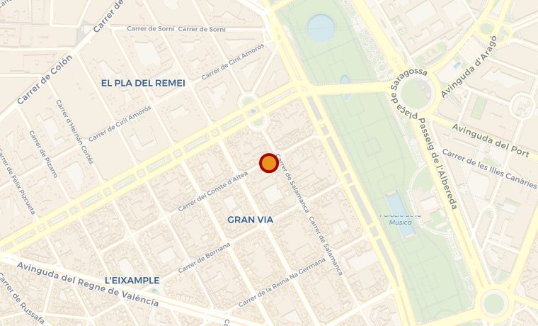 Map{{ t.t142 }}: Carrer del Comte d'Altea 48, València