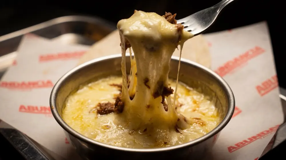 Queso fundido al momento